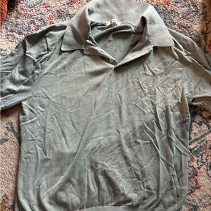 Madewell Mens Button Up Light Teal Shirt